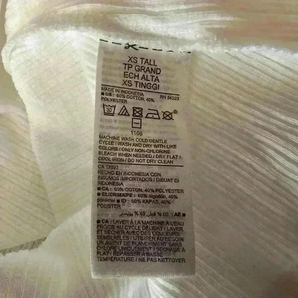 Old Navy Ribbed White Tank Top with Drawstring Front, Size XS Tall - Picture 5 of 5